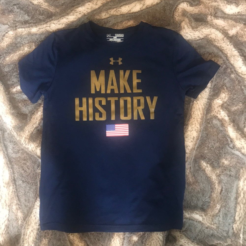 Under Armour USA Flag Tee Shirt Medium